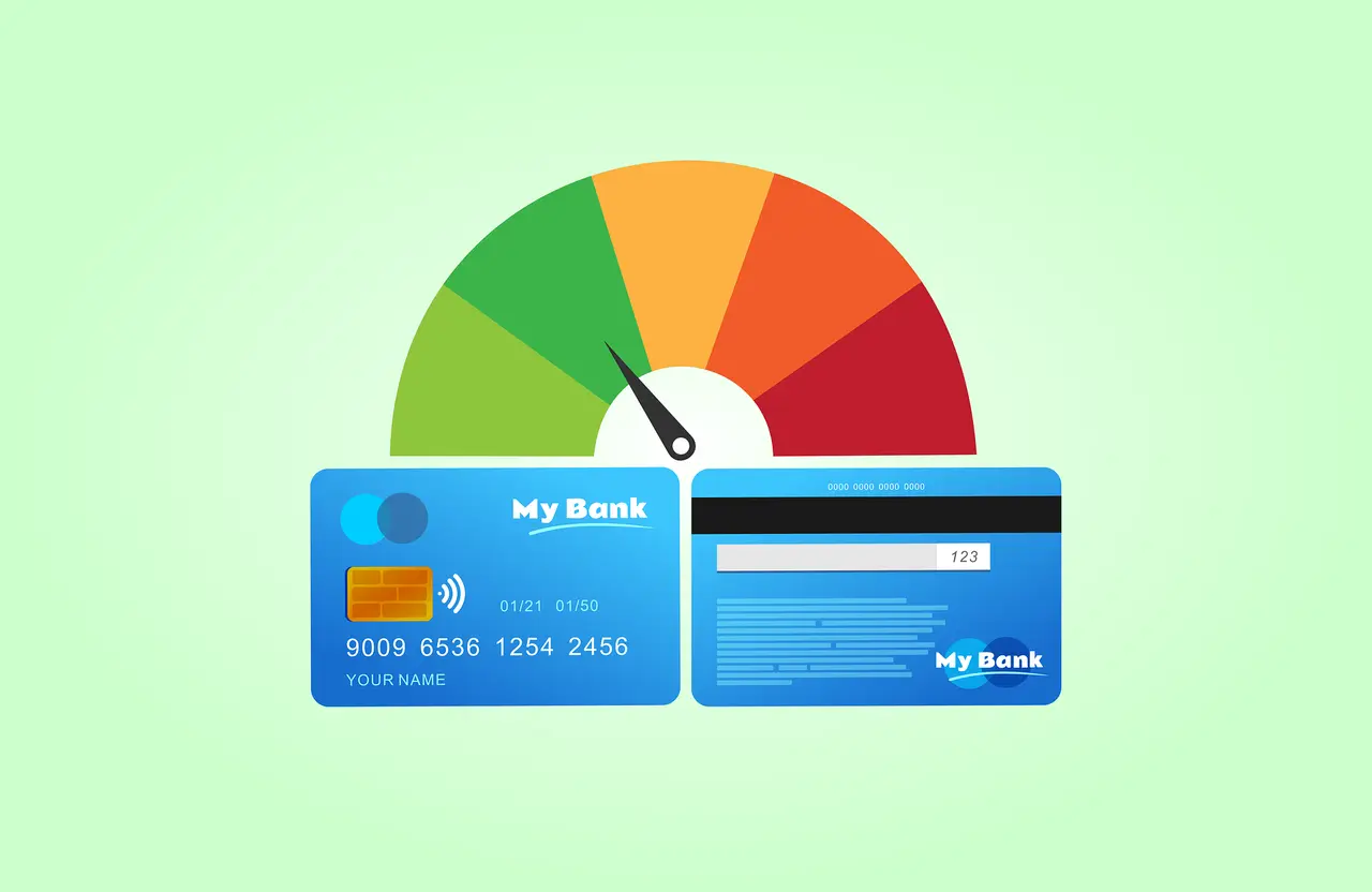 Gift card and payment card concept illustration